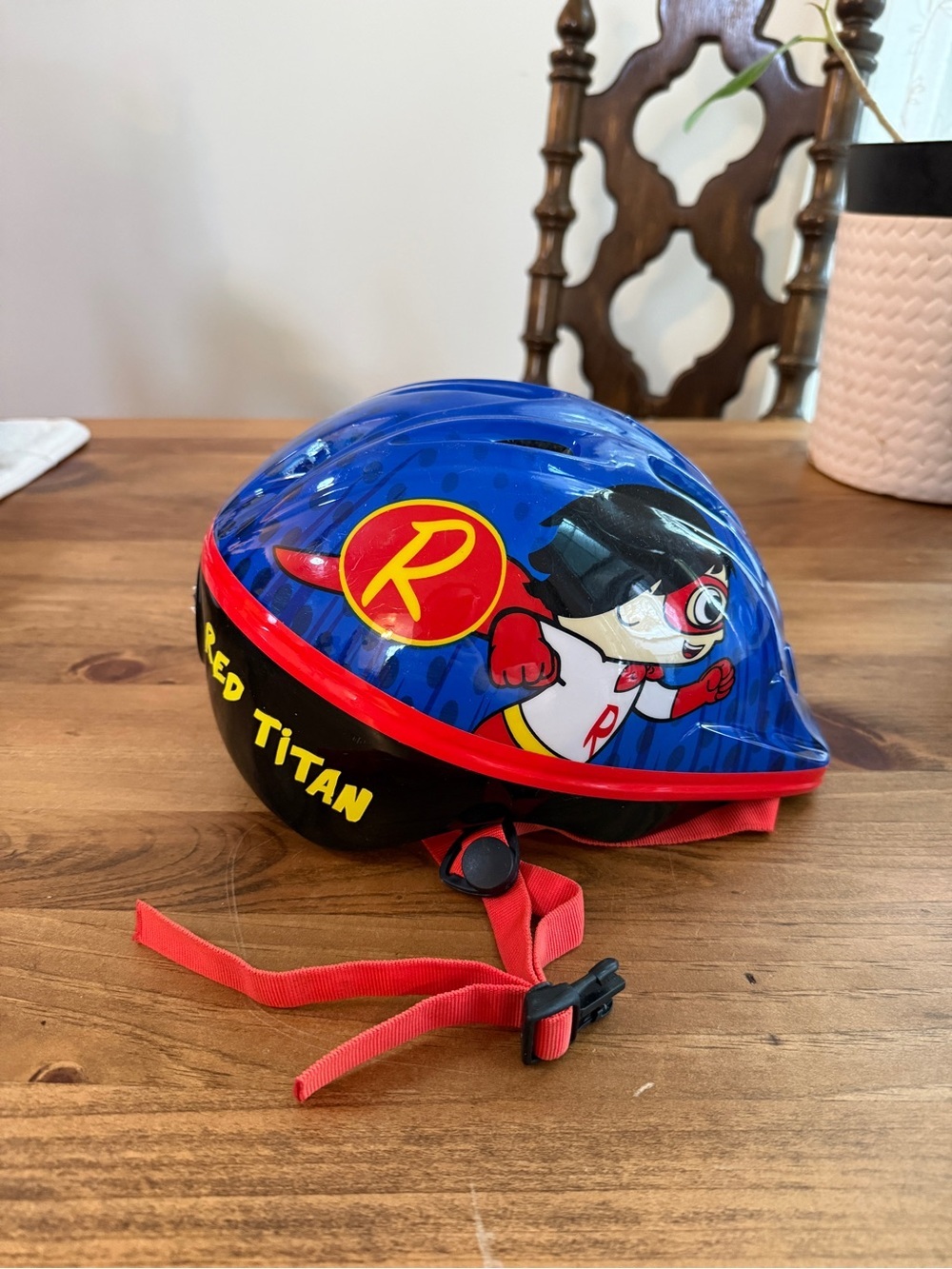 Kids Blue & Red Superhero Ryan’s World Red titan top - Picture 1 of 10